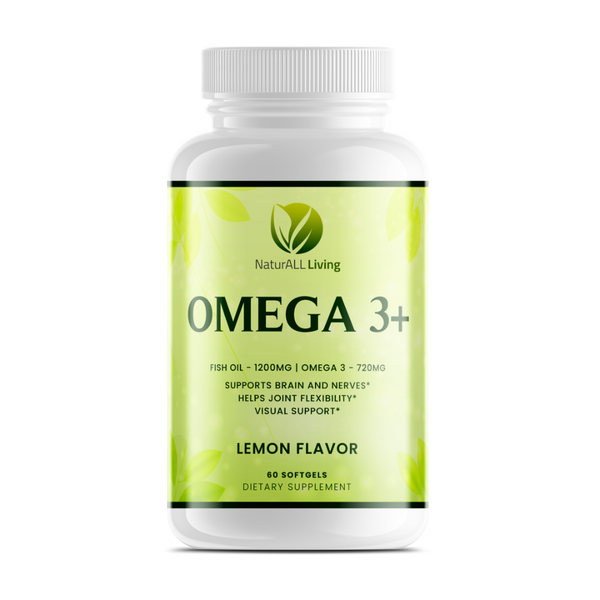 Omega 3 fish oil bottle