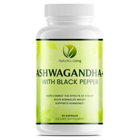 Ashwagandha plus black pepper bottle