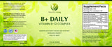 B+ daily b 12 vitamin label with full description