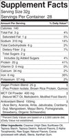 Vegan Protein Ingredient list