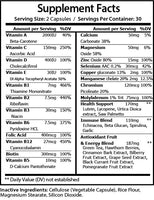 Ultra Multi Vitamin+ ingredients