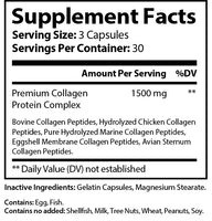 Collagen Plus ingredient list: Includes Types I, II, III, V and X