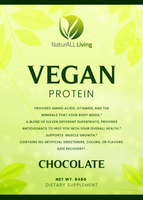 full vegan protein chocolate front label